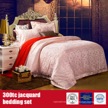 Roupa de cama luxuosa do hotel do algodão 300TC Jacquard